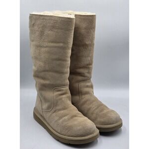 UGG Australia S/N 5734 Women's Roseberry Lace UP Boots Sheepskin Fur Lined Sz 6